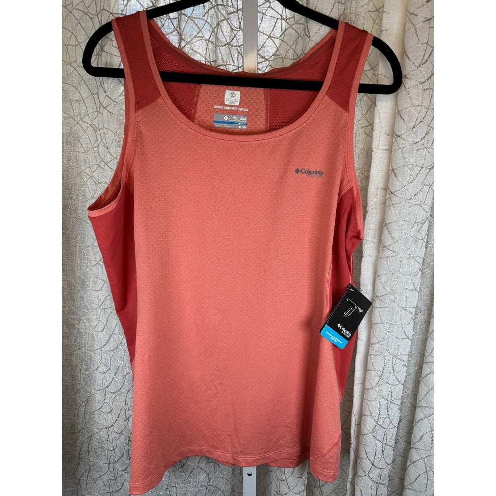 Columbia Titanium Omni-Freeze Zero Tank Top Women's XL Coral‎ Red NWT